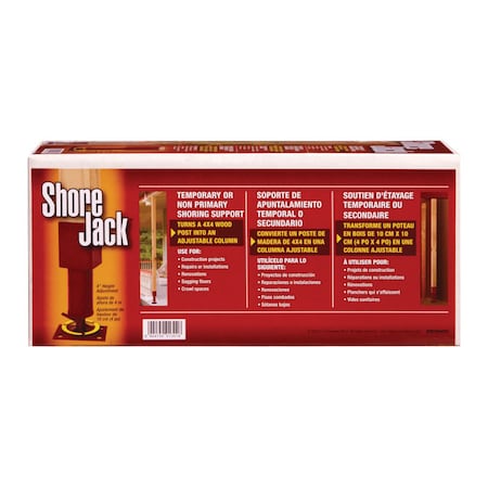 Shore Jack Tiger Brand Jack Post 4 in. D X 18.3 in. H Temporary Shore Jack 24700 lb S301944PC